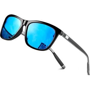 Mens Sunglasses Polarized Driving Fishing Square Frame UV Protection Retro Gafas